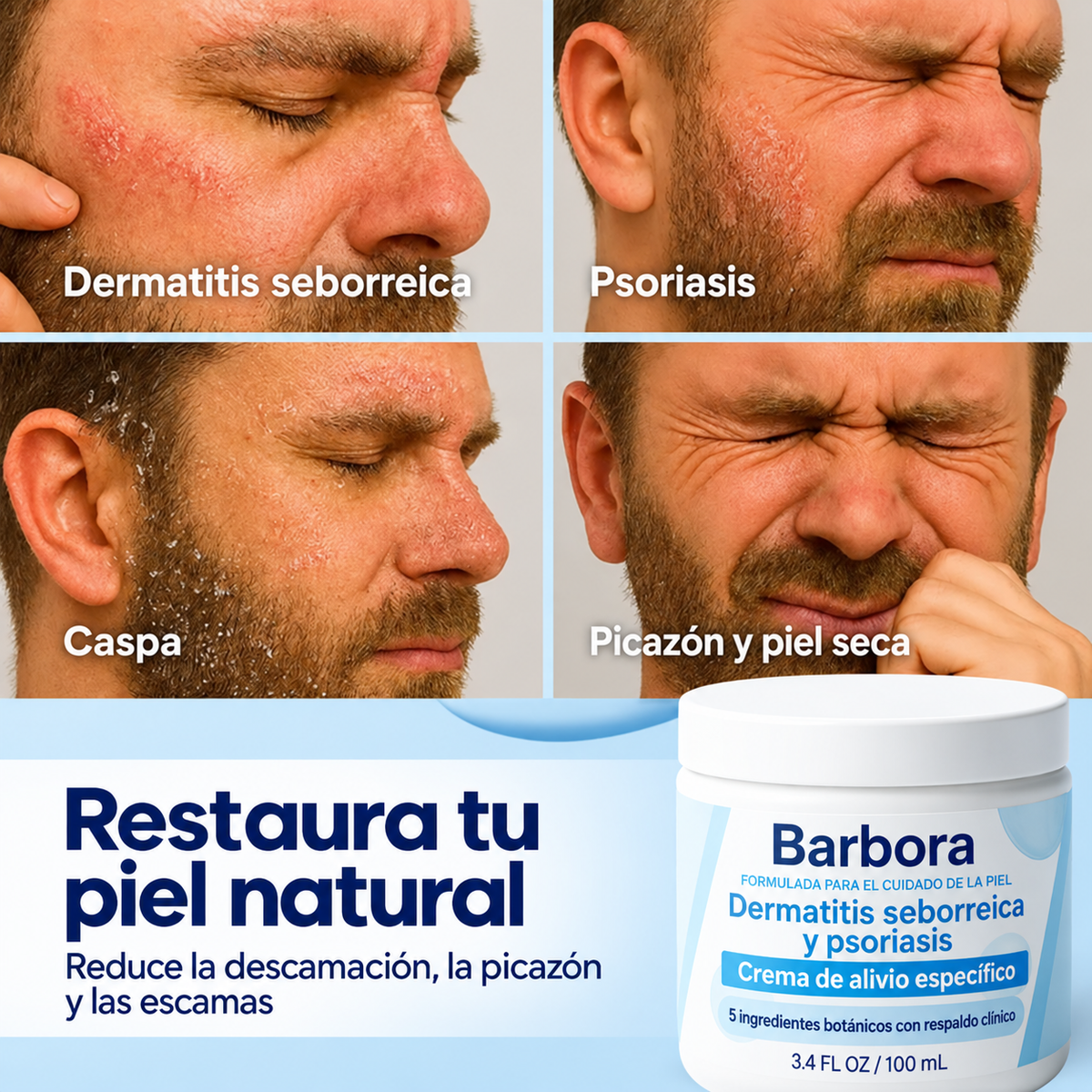 Barbora™ Crema Alivio para Barba
