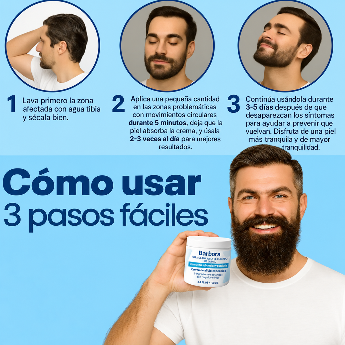 Barbora™ Crema Alivio para Barba
